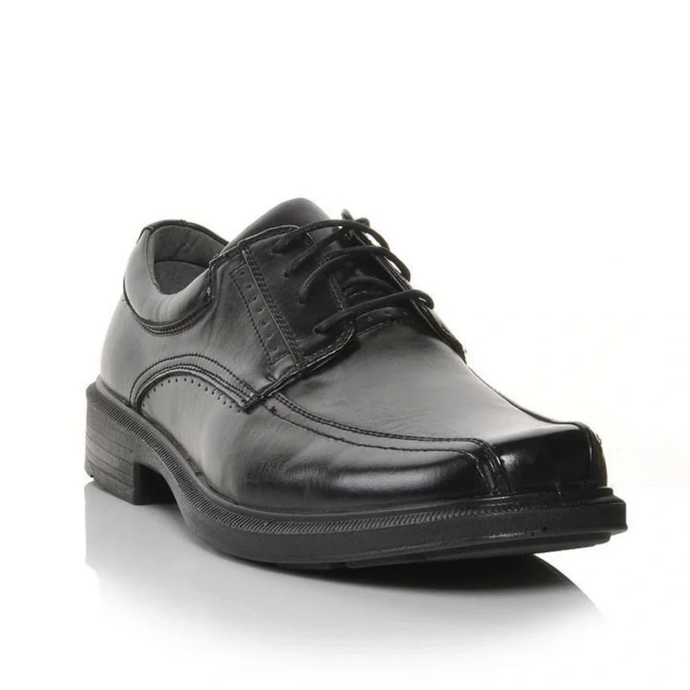 Classic Black Leather Men's Dress Shoes